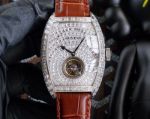 TW Factory Watch Copy Franck Muller 43mm Square Diamonds Sapphire Mirror Automatic Movement